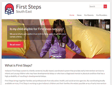 Tablet Screenshot of firststepssoutheast.org